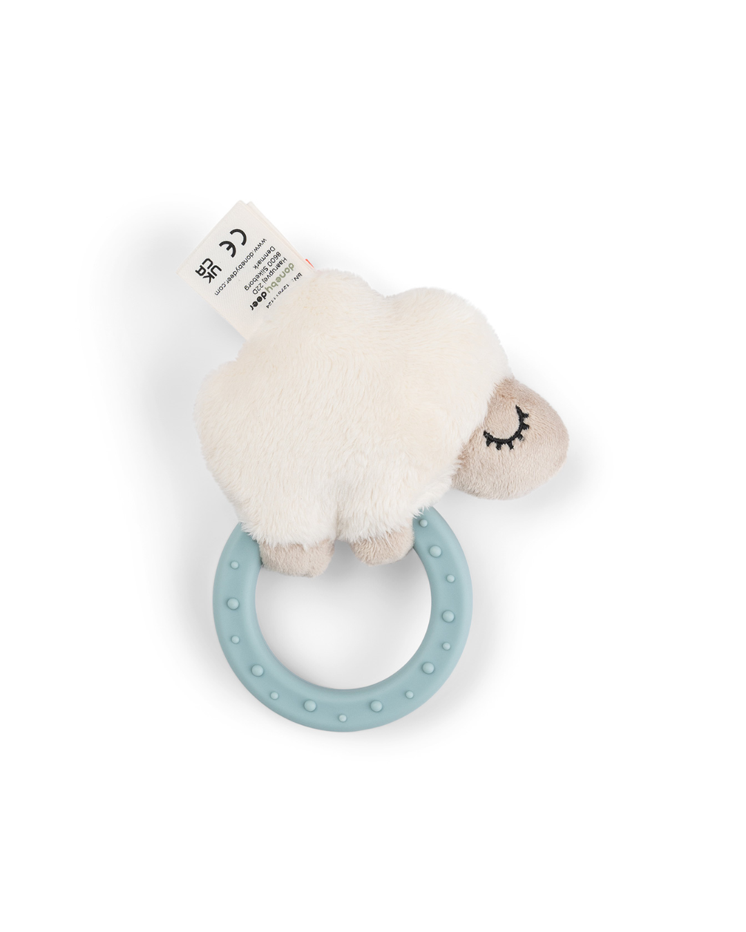 Sensory rattle w/teether Sheepy